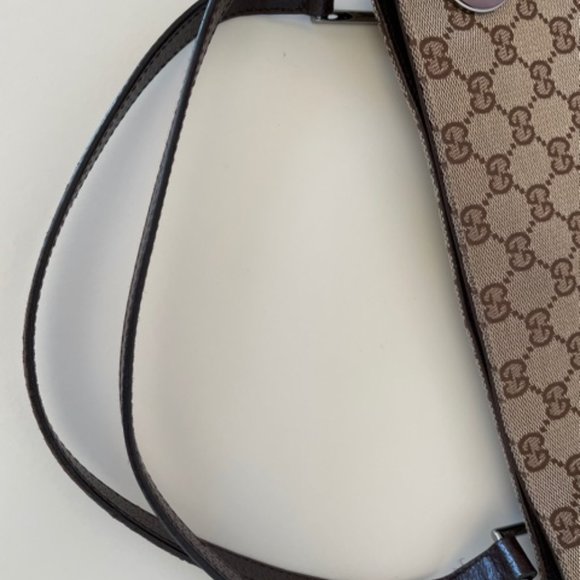 Gucci GG Monogram Canvas Shoulder Bag- Brown - Picture 10 of 10